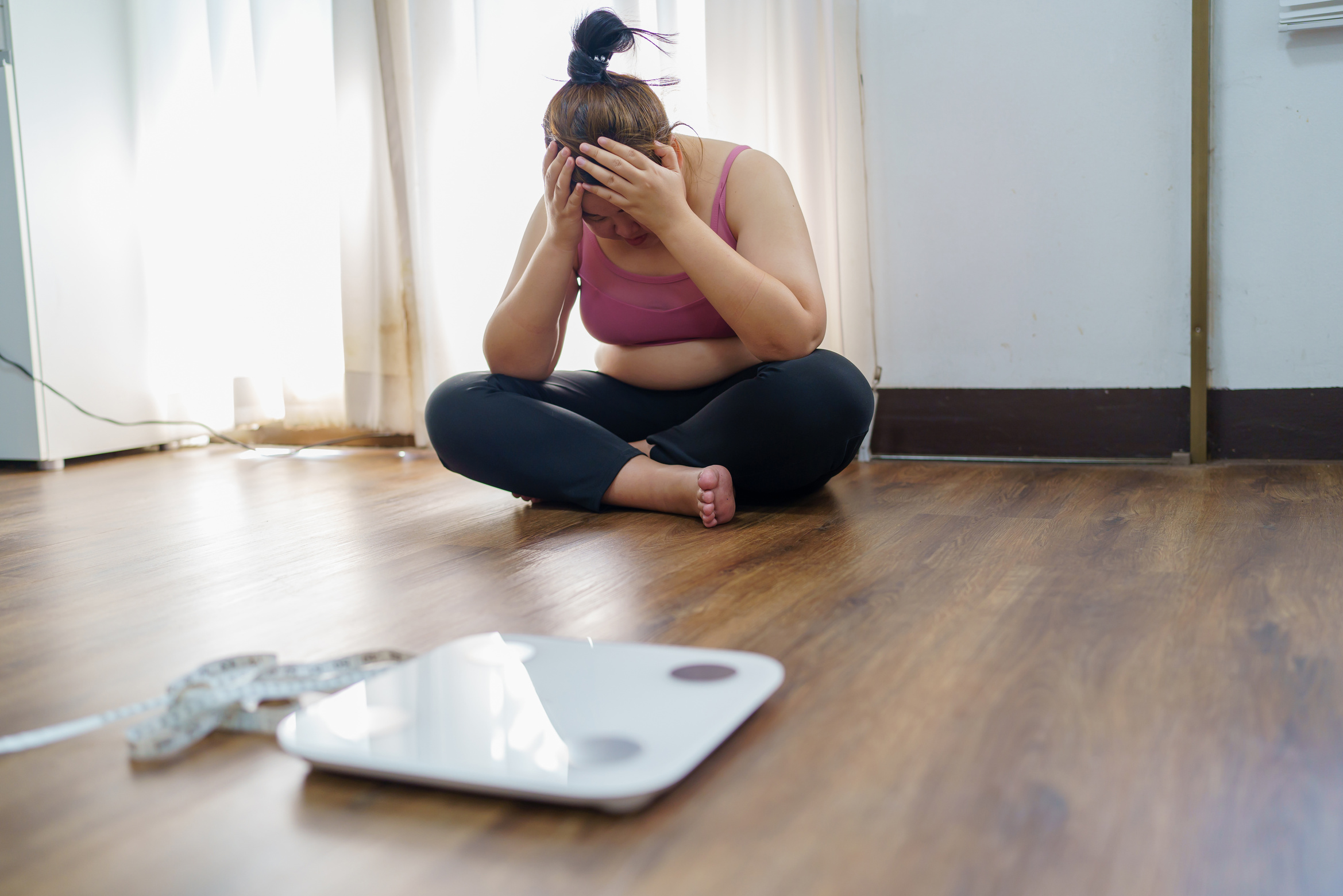 Woman Frustrated with Working Out